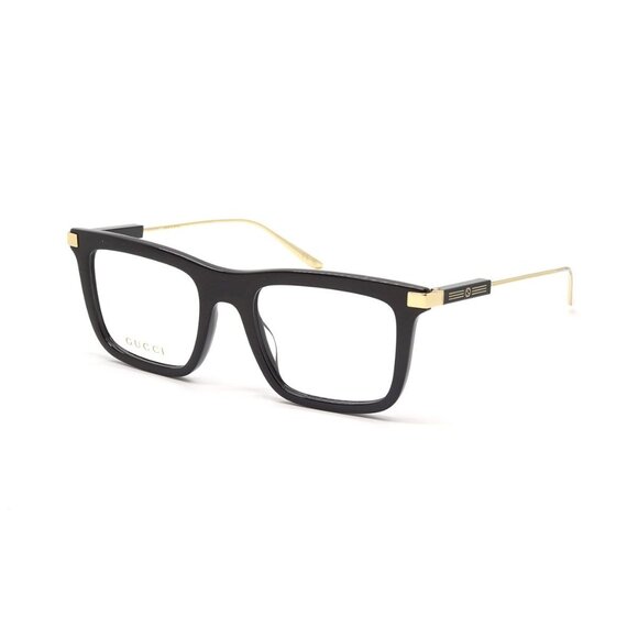 NWT GUCCI EYEGLASSES MEN GOLD/BLACK EYEWEAR GUCCI - Picture 1 of 3